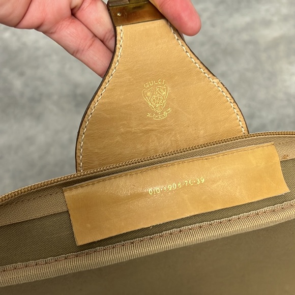 Large Vintage Gucci Suitcase Travel Bag - Picture 4 of 7